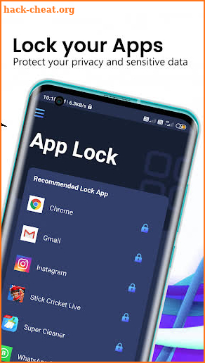 App Lock - Fingerprint Vault Hide Photo & Videos screenshot