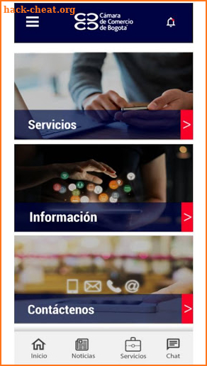 App Móvil CCB screenshot