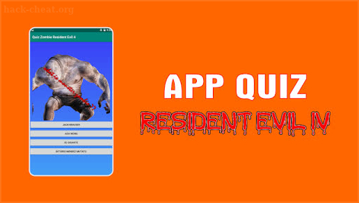 APP Quiz Game Resident Evil IV screenshot