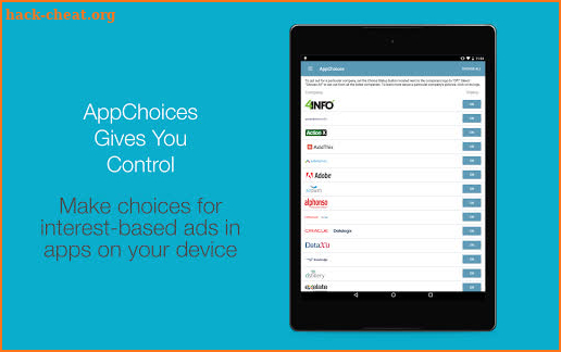 AppChoices screenshot