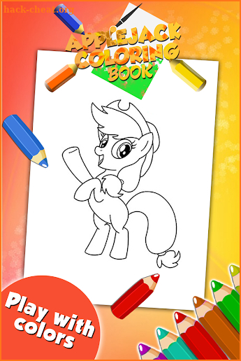 Applejack Coloring Game screenshot