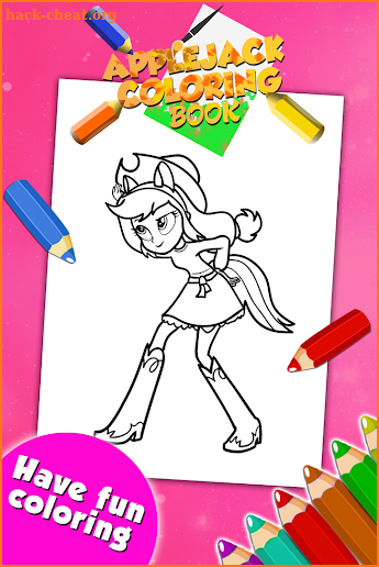 Applejack Coloring Game screenshot