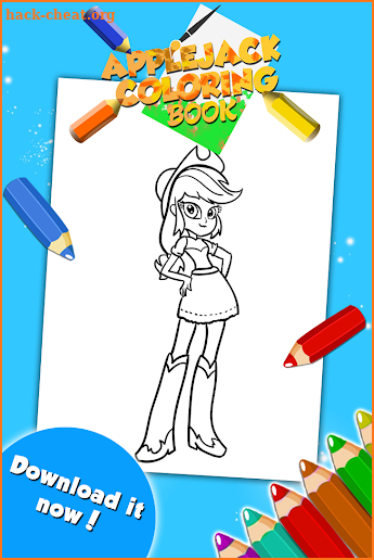 Applejack Coloring Game screenshot