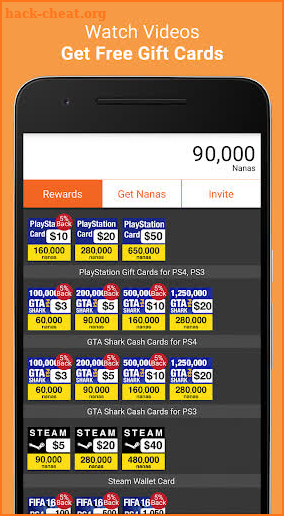 AppNana - Gift Cards screenshot