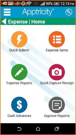 Apptricity Expense screenshot