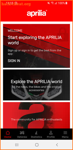 Aprilia screenshot