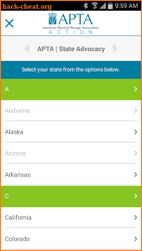 APTA Action screenshot