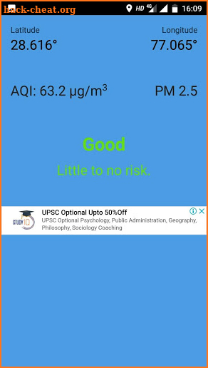 AQI- AIR Quality  INDEX WITH LAT- LONG screenshot