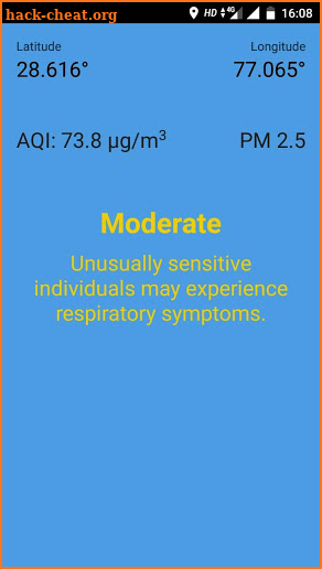 AQI- AIR Quality  INDEX WITH LAT- LONG screenshot