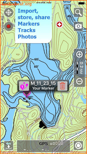 Aqua Map New Jersey Lakes GPS screenshot