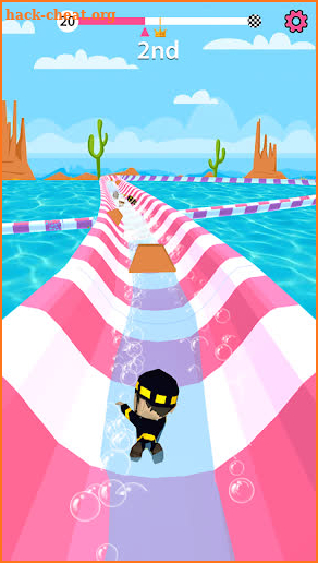 Aqua Path Slide Water Park Race 3D Game screenshot