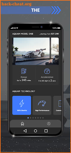 Aquam Electric Vehicles screenshot