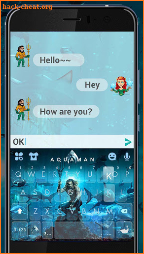 Aquaman Keyboard Theme screenshot