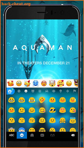 Aquaman Keyboard Theme screenshot