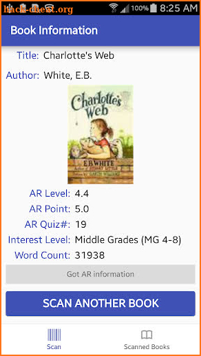 AR level finder for Accelerated Reader screenshot