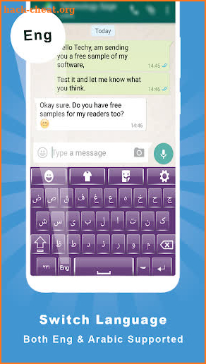 Arabic English Keyboard - Themes & backgrounds screenshot