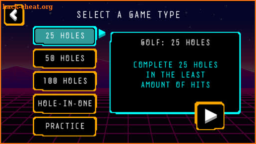 ARCADE GOLF NEON screenshot