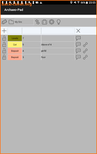Archaeo-Pad-Lite screenshot