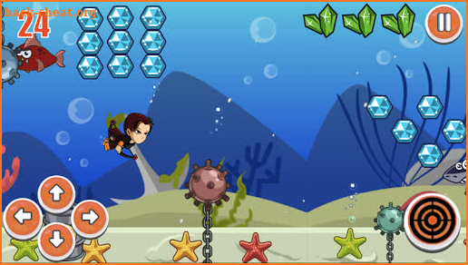 Archer Girl Undersea Game screenshot