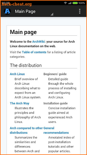 ArchWiki Manual screenshot