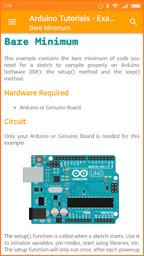 Arduino Tutorials - Examples screenshot