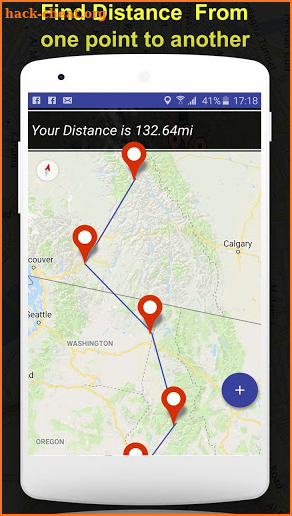 Area and Distance Measurement App screenshot