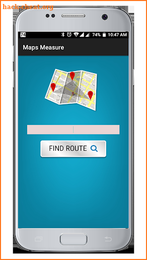 Area and distance measuring calculator & field map screenshot