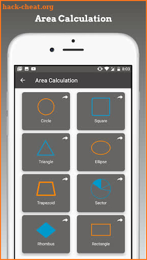 Area and Volume Calculator screenshot