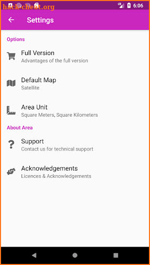 Area Measurement screenshot