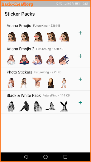 Ariana Grande Emoji Stickers for WhatsApp screenshot