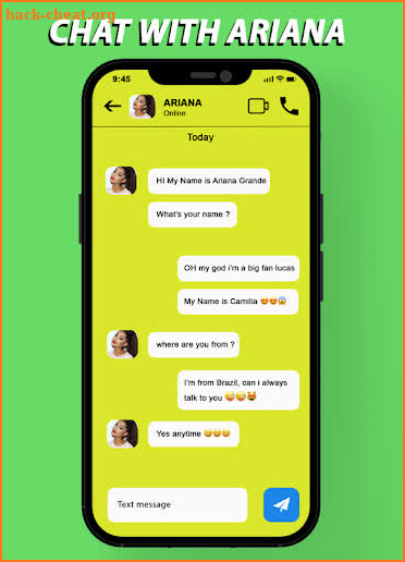 Ariana Grande Video Call And Game screenshot