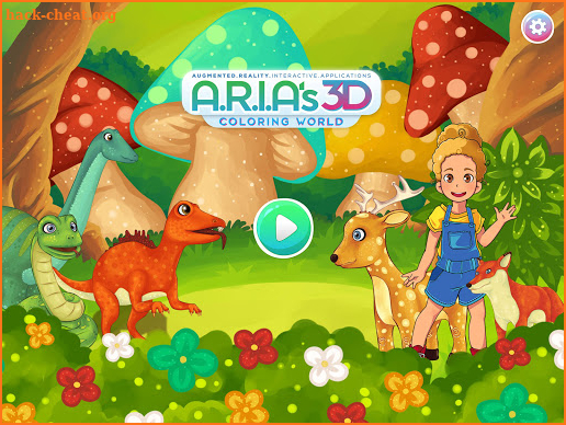 Aria's 3D Coloring World screenshot