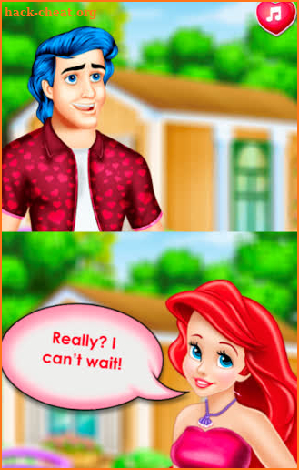 ariel's in love game girl screenshot