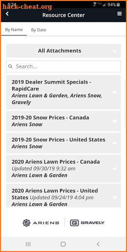 Ariens Co. screenshot