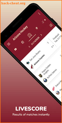 Arizona Hockey: Livescore & News screenshot