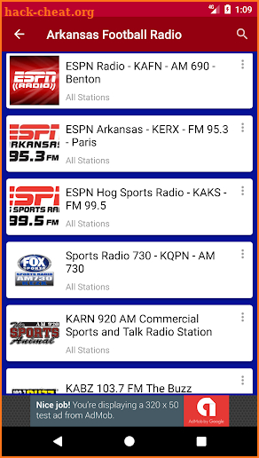 Arkansas Football Radio screenshot