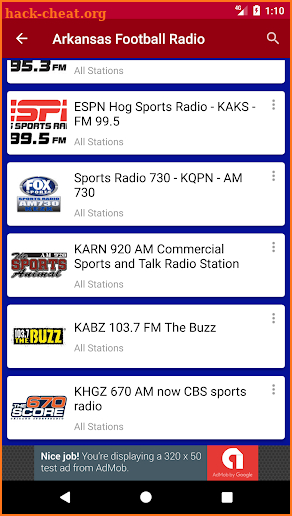 Arkansas Football Radio screenshot