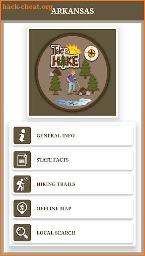 Arkansas Hiking Trails screenshot