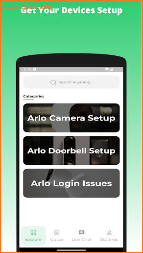 Arlo Setup App screenshot