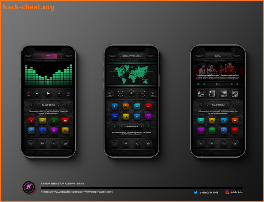 Armor Theme for Klwp V1 - Army screenshot