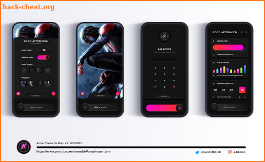 Armor Theme for KLWP V2 - SECURITY screenshot