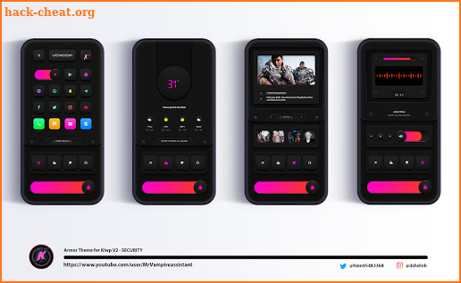 Armor Theme for KLWP V2 - SECURITY screenshot