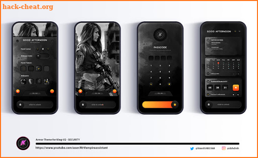 Armor Theme for KLWP V2 - SECURITY screenshot