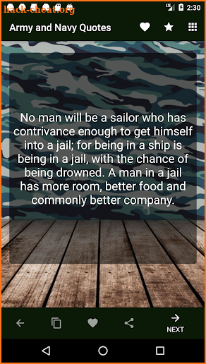 Army and Navy Quotes screenshot