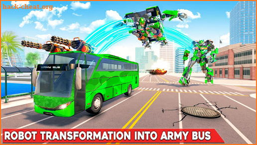 Army Bus Robot Transform Wars – Air jet robot game screenshot