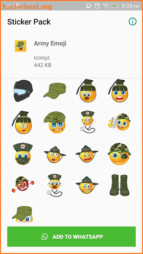 Army Emoji for WhatsApp screenshot