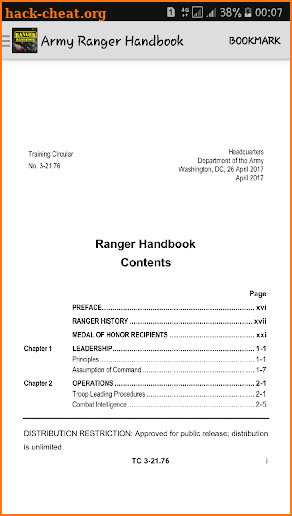 Army Ranger Handbook screenshot