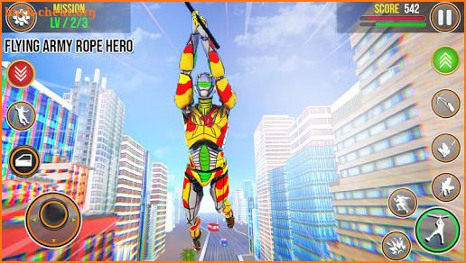 Army Robot Rope hero – Army robot games screenshot