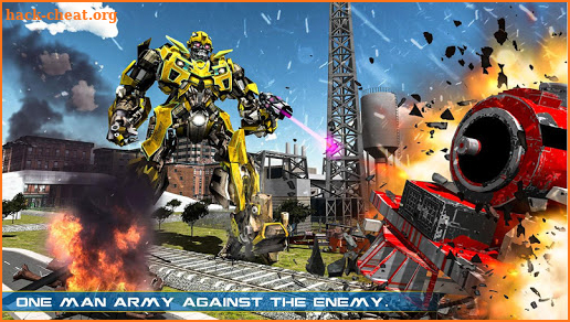 Army Train Robot Transform War Robot Games 2020 screenshot