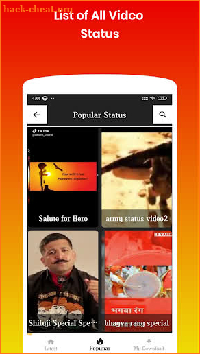 Army Video Status - Indian Army Video Status screenshot